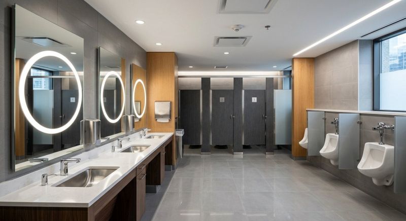 Office Restroom Renovation in Denver County, CO