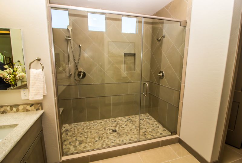 Walk-In Shower with Glass Walls